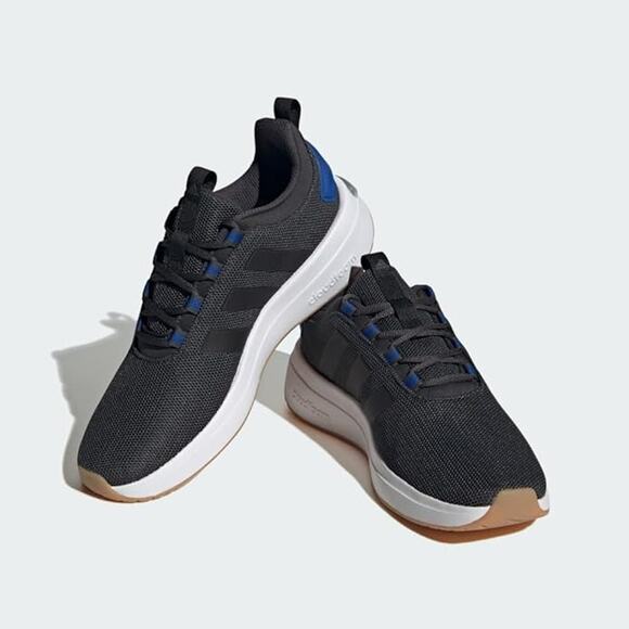 NWT adidas Men's Racer TR23 Sneaker, Carbon/Black/Team Royal Blue-SZ 10 - Picture 1 of 5